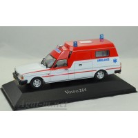 7495006-АТЛ VOLVO 264GL "Dutch Ambulance" (скорая медицинская помощь) 1974 White/Red